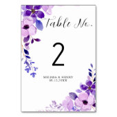 Trouwtafel nummer plaatsing Kaart (Voorkant)