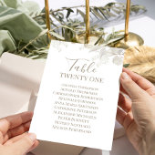 Trouwtafel nummer Sage Groen groen Kaart