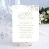 Trouwtafel nummer Sage Groen groen Kaart