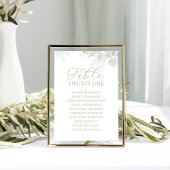 Trouwtafel nummer Sage Groen groen Kaart