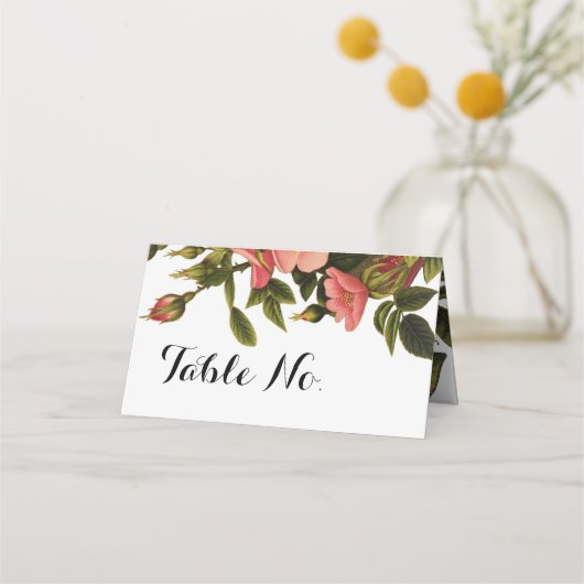 Trouwtafel Nummer Sjabloon Aanpasbare Kaart Plaatskaartje (Voorkant)