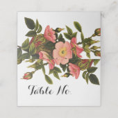 Trouwtafel nummer Sjabloon  Kaart Plaatskaartje (Buitenkant ongevouwen)