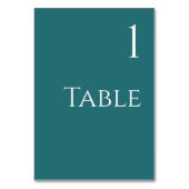 Trouwtafel nummer-Smaragd Groen Kaart (Achterkant)