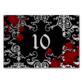 Trouwtafel nummer vampier thema kaart (Voorkant)