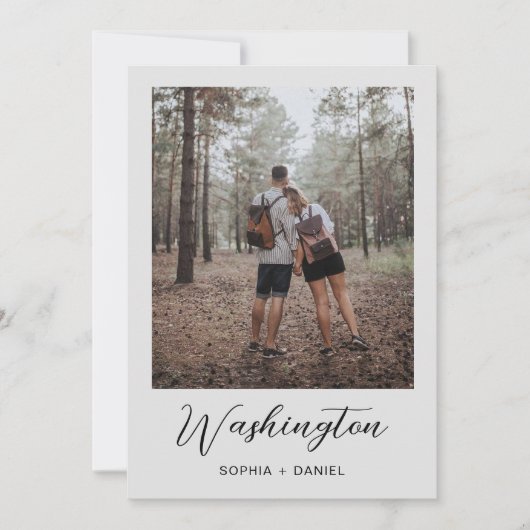 Trouwtafel nummers met foto's Sjabloon Kaart (Voorkant)