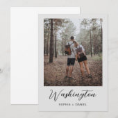 Trouwtafel nummers met foto's Sjabloon Kaart (Voorkant / Achterkant)