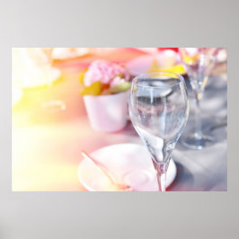 Trouwtafel onder de zon poster