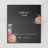 Trouwtafel plaatskaart plaatskaartje (Buitenkant ongevouwen)