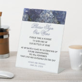 Trouwtafel Teken onze wijn Reclamebord Met Voetstuk (Insitu)