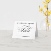 Trouwtafel tekenen Plaatskaarten Kaart (Gele Bloem)