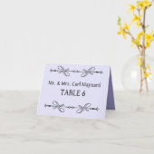Trouwtafel tekenen Plaatskaarten Kaart (Gele Bloem)