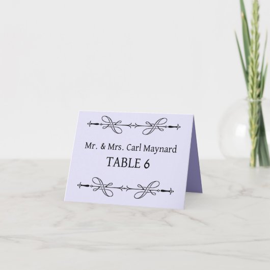 Trouwtafel tekenen Plaatskaarten Kaart (Voorkant)