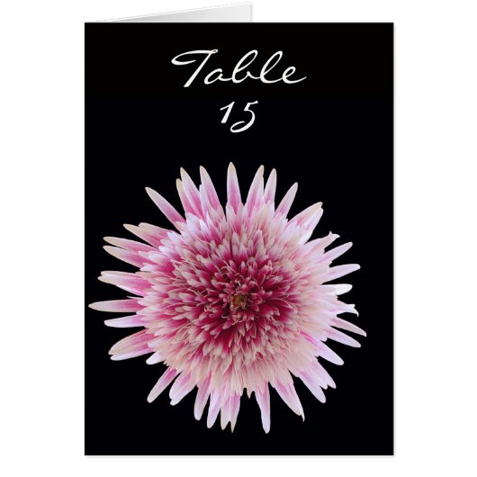 Trouwtafel Tenten Aantal Kaarten - Aangepast numme (Voorkant)