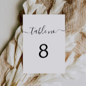 Trouwtafelnummers, afdrukbare tabelnummers, reclamebord met voetstuk
