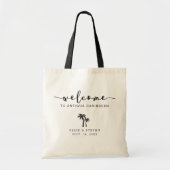 Trouwtas Bestemming Palmboom Tote Bag (Voorkant)