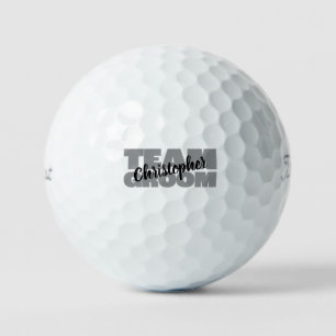 Trouwteam Bruidegom Golfer Sportuitrusting Maatwer Golfballen