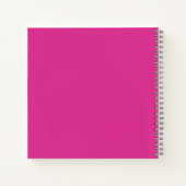 Trouwteam Moeder van de Bruid Naam Retro Roze Notitieboek (Achterkant)