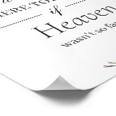 Trouwteken 'In Loving Memory' Rustieke Winter Bloe Poster (Hoek)