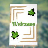 Trouwteken klimop acryl bord (Neutraal)