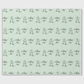 Trouwtekst met champagneglazen Naadloos Cadeaupapier (Vlak)