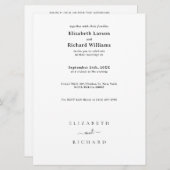 Trouwtekst sjabloon kaart (Voorkant / Achterkant)