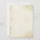 Trouwtemplate met oude wilde bloemen kaart (Achterkant)