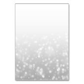 Trouwtent Plaatskaarten Silver Bokeh Sparkle Light Kaart (Achterkant)