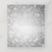 Trouwtent Plaatskaarten Silver Winter Wonderland Plaatskaartje (Binnenkant ongevouwen)