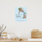 Trouwthee Welkomstbord met Fantasie Poster (Keuken)