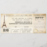 trouwtickets voor instapkaarten - uitnodigingen PA<br><div class="desc">het klassieke bruiloft boarding pass tickets met rsvp in één en met de Eiffel toren in Parijs, Frankrijk. Ik stel voor om dit ontwerp te gebruiken als "Linen" of "Vilt". Neem contact met mij op als u meer aanvullende producten nodig hebt (zoals rsvp, receptie, briefkoppen, trouwstickers, enz.). Als je mijn...</div>