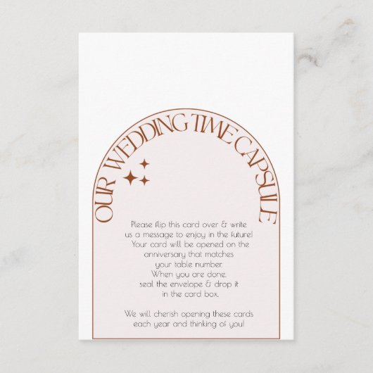 trouwtijd capsule stationaire kaart