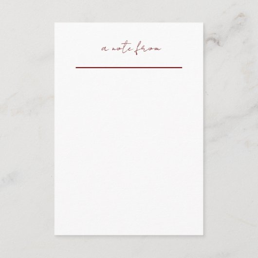 trouwtijd capsule stationaire kaart (Achterkant)