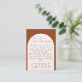 Trouwtijdcapsule Aangepaste kaart en envelop  (Staand voorkant)