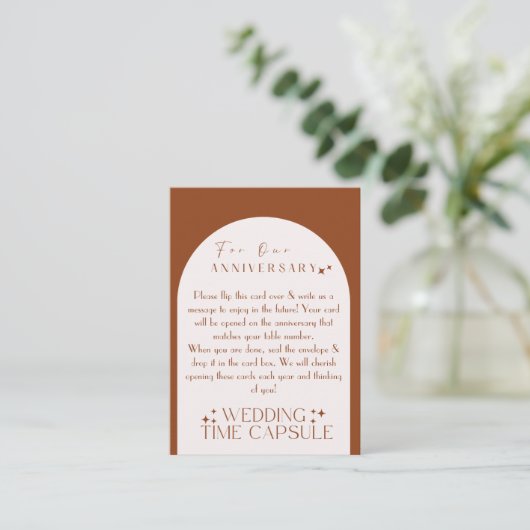 Trouwtijdcapsule Aangepaste kaart en envelop  (Staand voorkant)