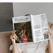 Trouwtijdlijn & Programma Infographic voor Krant