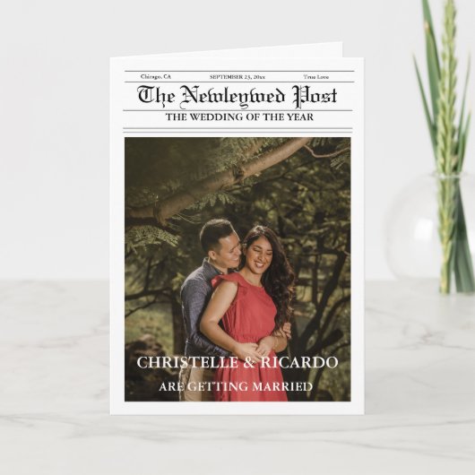 Trouwtijdlijn & programmabrochure infographic (Voorkant)