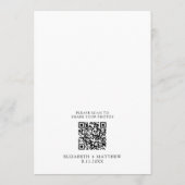 Trouwtijdlijnprogramma Elegant minimalistisch mode Programmakaart (Achterkant)