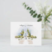 Trouwtuin decoratie Uitnodiging (Staand voorkant)