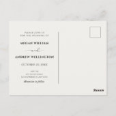 Trouwtuindecoratie Briefkaart (Achterkant)