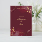 Trouwuitnodiging (Staand voorkant)