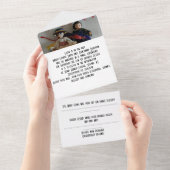 trouwuitnodiging alles in een all in one uitnodiging (Afscheurbaar)