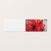 Trouwuitnodiging Amaryllis rode platte kaart (Buitenkant ongevouwen)