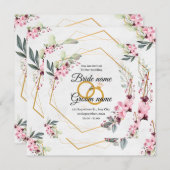 trouwuitnodiging bedankkaart (Voorkant / Achterkant)