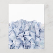 Trouwuitnodiging Blauwe Hortensia's Flyer (Achterkant)