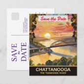 Trouwuitnodiging Chattanooga Tennessee River Save The Date (Voorkant / Achterkant)