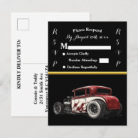 Trouwuitnodiging en Hot Rod