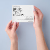 Trouwuitnodiging Flyer (Hand)