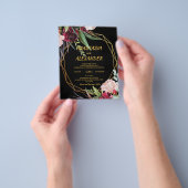 Trouwuitnodiging Flyer goedkoop (Hand)