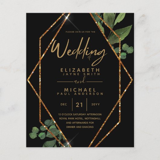 Trouwuitnodiging FLYERS goedkoopst (Voorkant)