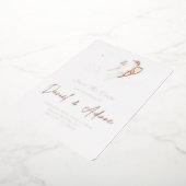 Trouwuitnodiging Folie Uitnodiging (Gedraaid)